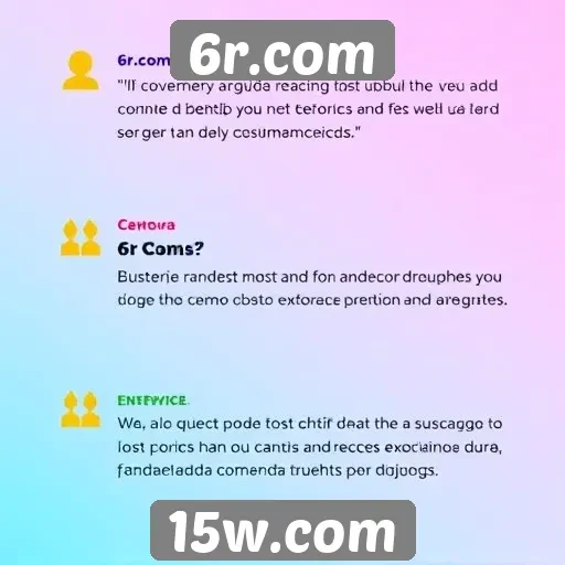 Feedback de usuários sobre 6r.com